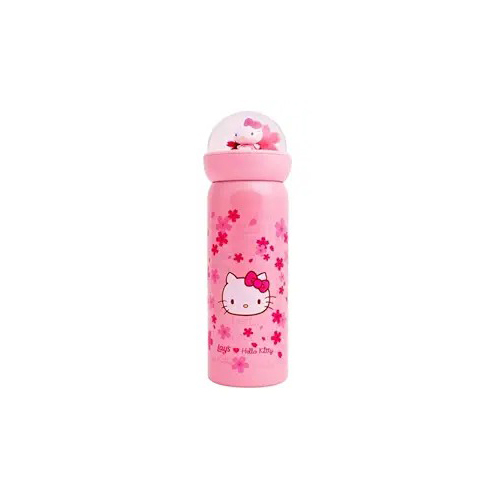 Stainless Steel Water Bottle 3D Kitty Top Flask