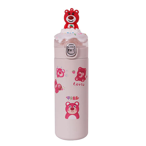 Classy 3d Stainless Steel Water Bottle - Color: As Per Requirement