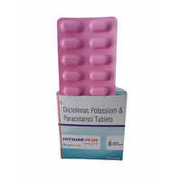 Diclofenac Potassium Paracetamol Tablets - 375mg, 10x10 Tablets Box, Adult Pain Relief And Inflammation Management, Store In Cool & Dry Place