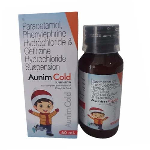 Paracetamol Phenylephrine Hydrochloride Cetirizine Suspension