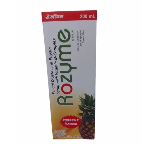 200 Ml Rozyme Fungal Diastase Syrup - Physical Form: Liquid