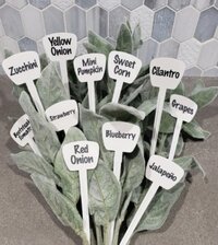 Plant Label - Solid White Plastic Tags | Ideal For Plant Labeling, Store In A Dry And Cool Place, Versatile Gardening Accessory