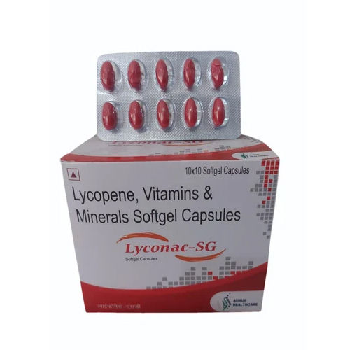 Lycopene Minerals Vitamin Softgel Capsules - Storage Instructions: Cool & Dry Place