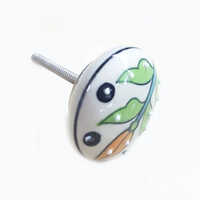 Designer Ceramic Cabinet Knob - High-quality Ceramic, Various Sizes Available, Polished Finish, Manual Function, Multiple Color Options For Elegant Home & Office Decor