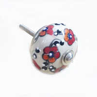 Ceramic Printed Cabinet Knob - Color: Varoius Color Available