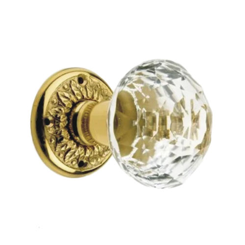 Crystal Door Glass Rim Knob - Color: Ceramic