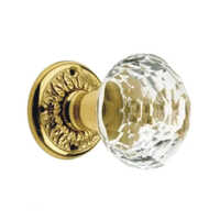 Crystal Door Glass Rim Knob - High-quality Ceramic, Various Sizes Available, Polished Finish For Elegant Door & Cabinet Upgrade
