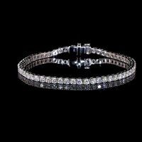 Beautiful Round Bracelet 14kt White Gold 12.46ct 14K WHITE Gold