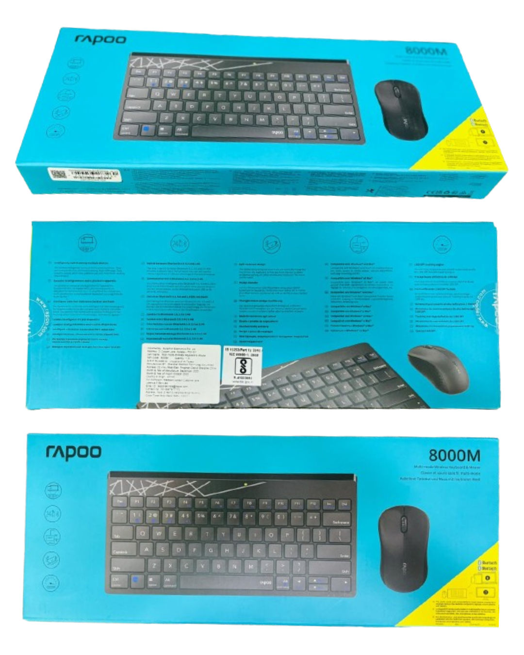 Rapoo 8000m K8000m+m160 black 18765 Wireless