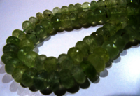 Natural Prehnite Rondelle Faceted 10mm Beads Strand 10 inches long