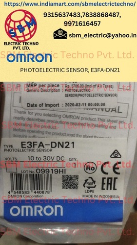 OMRON PHOTOELECTRIC SENSOR, E3FA-DN21( 10-30V DC)