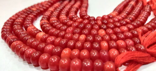 Red Onyx Rondelle Plain 8mm Beads Sold Per Strand 8 Inches Long