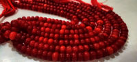 Red Onyx Rondelle Plain 8mm Beads Sold Per Strand 8 Inches Long