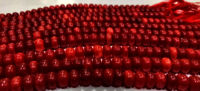 Red Onyx Rondelle Plain 8mm Beads Sold Per Strand 8 Inches Long