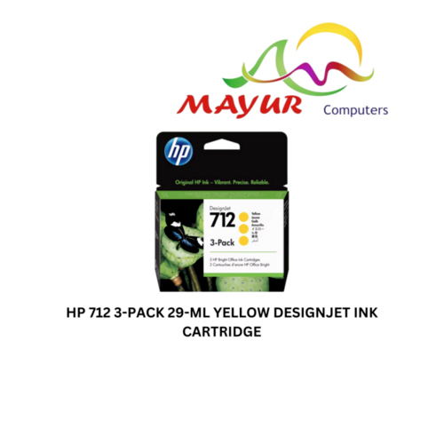 HP 712 3-pack 29-ml Yellow DesignJet Ink Cartridge