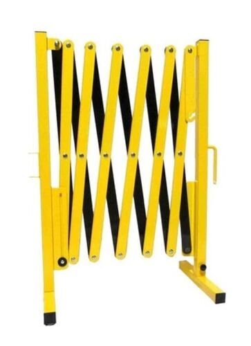 Metal Expandable Barrier Standard Black Yellow