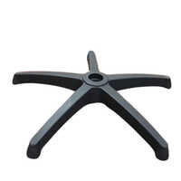 Star Chair Base - Plastic, 26" Size, Matte Black Finish | Unbreakable Design For Office And Conference Room Use