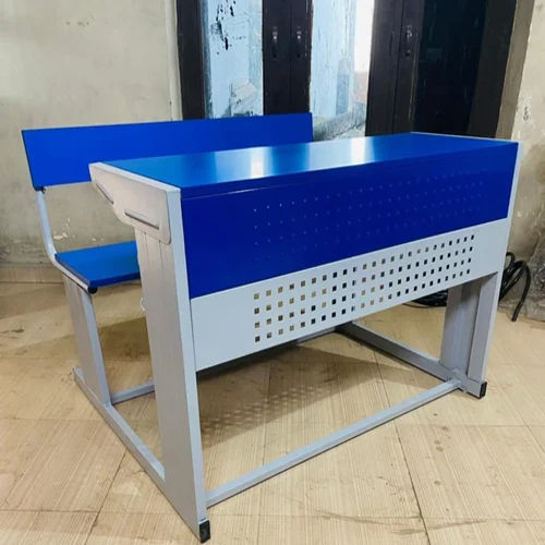 Two Seater School Desk And Bench - Color: Various Available