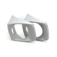 Piaggio Ape Three Wheeler Head Light Doom - Durable Plastic, Coated Finish, Black & Gray Color | Ideal For Three-wheeler Vehicles