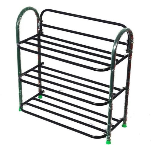 3 Shelves Metal Foldable Shoe Rack