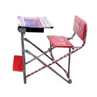 Foldable Kids Study Table And Chair - Color: Multi Colour