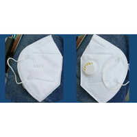 Kn 95 5 Ply Particulate Respirator Face Mask - Meltblown Fabric, Free Size, White Color | Washable, Suitable For All Ages, Disposable Use