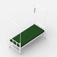 Hospital Quarantine Knockdown Bed - Color: White
