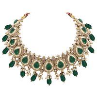 Royal Tilak Adornment Reverse AD Choker Set