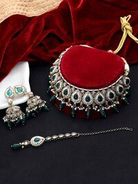 Royal Tilak Adornment Reverse AD Choker Set