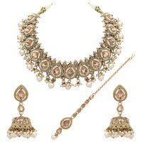 Royal Tilak Adornment Reverse AD Choker Set..