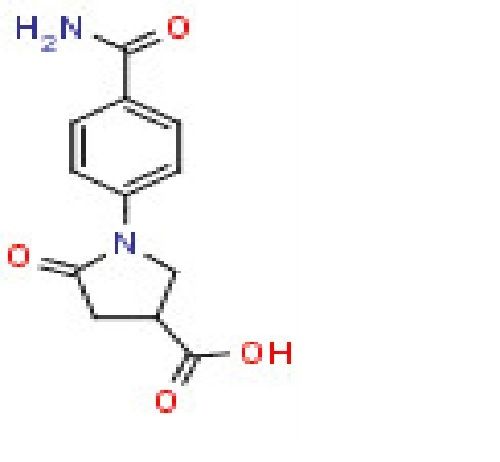 1-[4-(Aminocarbonyl)phenyl]-5-oxopyrrolidine-3-carboxylic acid