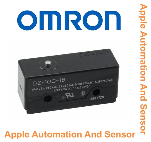 Omron Dz-10g-1b Large Basic Switch - Durable Plastic, Compact Design, High Insulation Resistance | Max Voltage 230vac, Max Current 10a, Wide Temperature Range, Reliable Performance