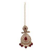 Blooming Beauty Mehandi Plated Reverse AD Choker Necklaces Set.