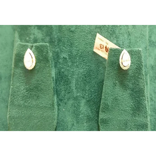 Ladies Oval Shape Lab Grown Diamond Stud Earrings