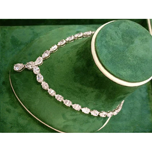 Ladies Lab Grown Diamond Drop Necklace