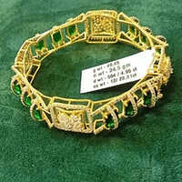 Ladies Lab Grown Diamond Gold Bracelet - 24.5g, Customized Design For Weddings, Eco-friendly & Ethically Sourced