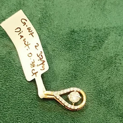 Ladies Lab Grown Diamond Gold Pendant