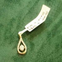 Ladies Lab Grown Diamond Gold Pendant