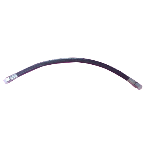 Hydraulic Hose Pipe - UPVC 1/2 Inch, 800mm Length , Smooth Black Finish for High-Pressure Earth Moving Applications