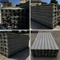 Precast Compound Wall Pillar - Concrete, 4 Inch Thickness, Gray Color, I Shape | Wall Pillar For Industrial Use, Rough Surface Treatment
