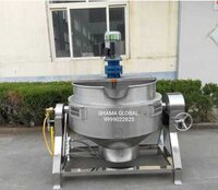 Ss Industrial Cooker - Stainless Steel, 100l-2000l Capacity | Multi-functional, Low Water & Fuel Consumption, Easy To Operate, Customizable