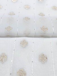 Jacquard dress material fabric