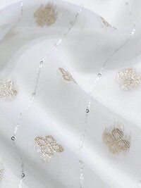 Jacquard dress material fabric