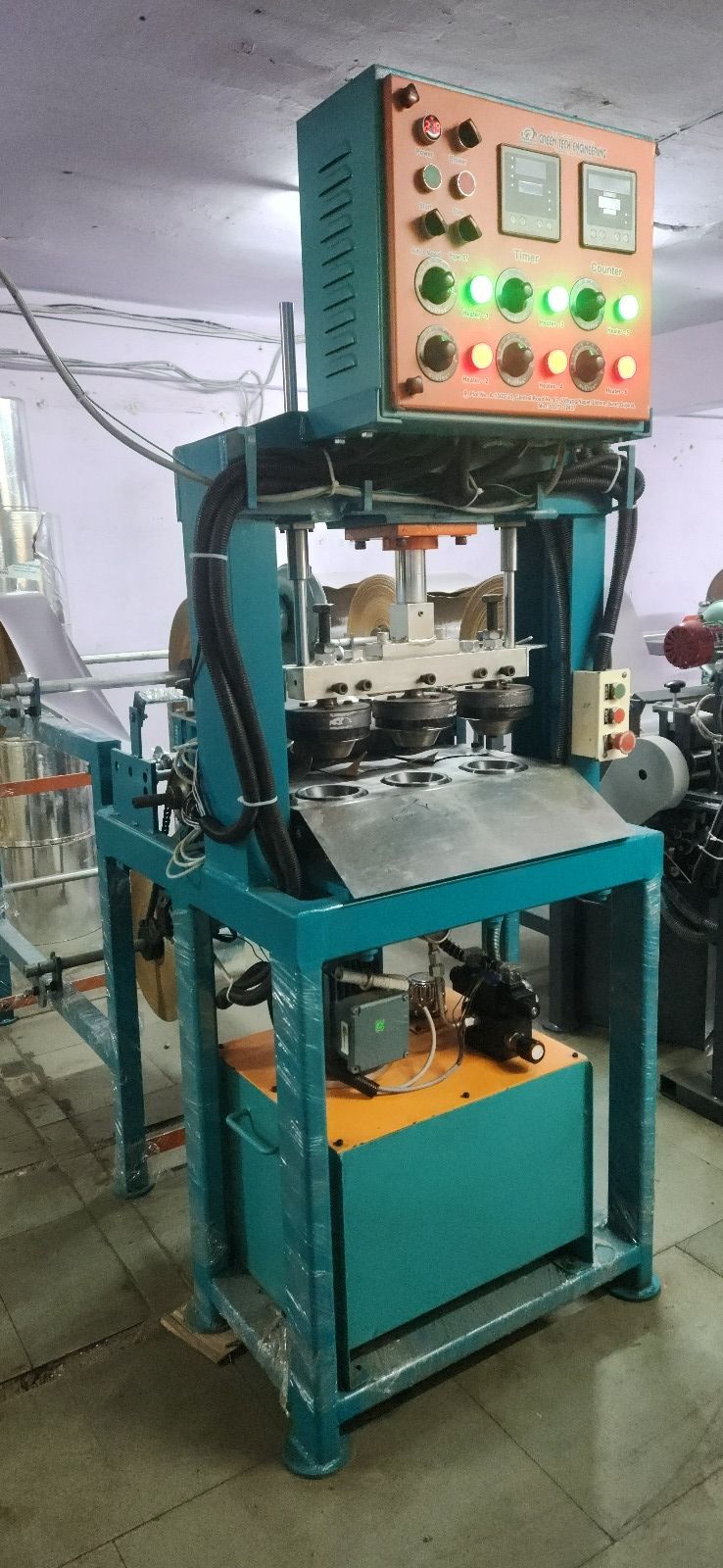 Hydraulic Automatic Triple Die Dona Making Machine