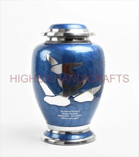 Dove Going Home Birds Aluminium Cremation Urn for Human Ashes - Funeral Urns Wholesale Supplies