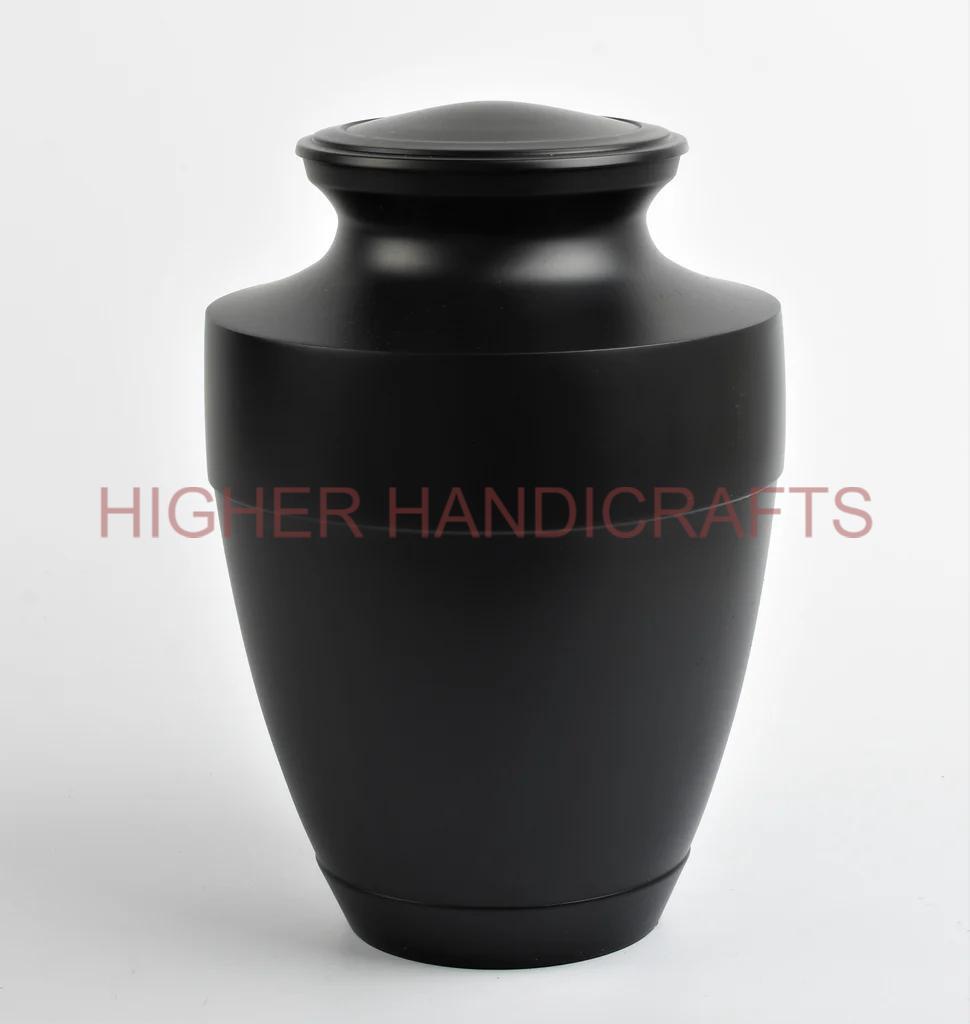Brass Black Testi Adult Cremation Urn for Male & Female Ashes - Funeral Urns Supplies