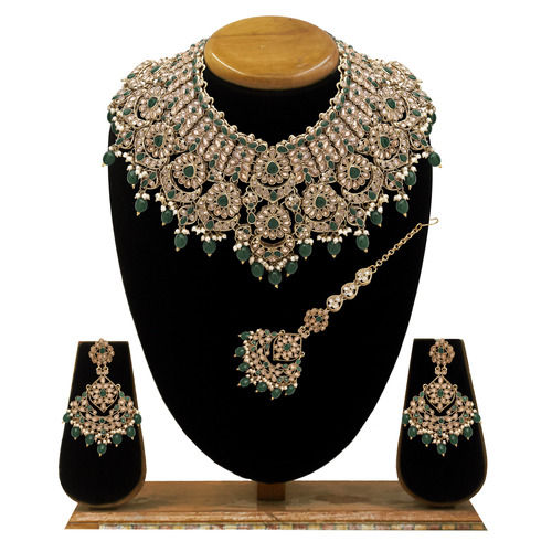 Chandbali Grace Reverse AD Choker Necklace Set