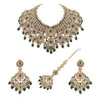 Chandbali Grace Reverse AD Choker Necklace Set