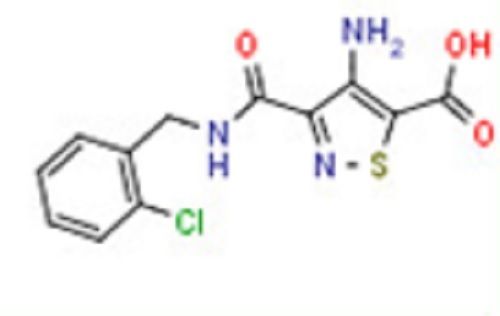 4-Amino-3-([(2-chlorobenzyl) amino]carbonyl ) isothiazole-5-carboxylic acid