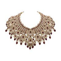 Chandbali Grace Reverse AD Choker Necklace Set.